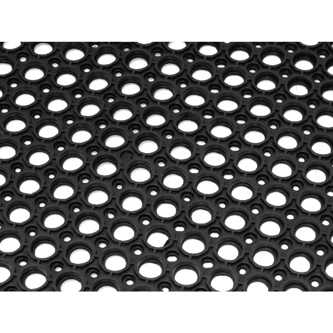 Jantex Rubber Anti Fatigue Anti Slip Floor Safety mat Black 1500 x 900mm DP206