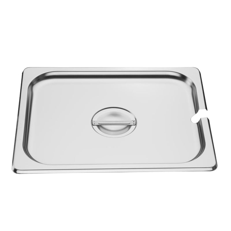 Vogue St/St GN Notched Lid - 1/2 DP251