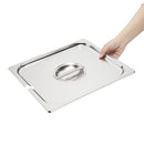 Vogue St/St GN Notched Lid - 2/3 DP252