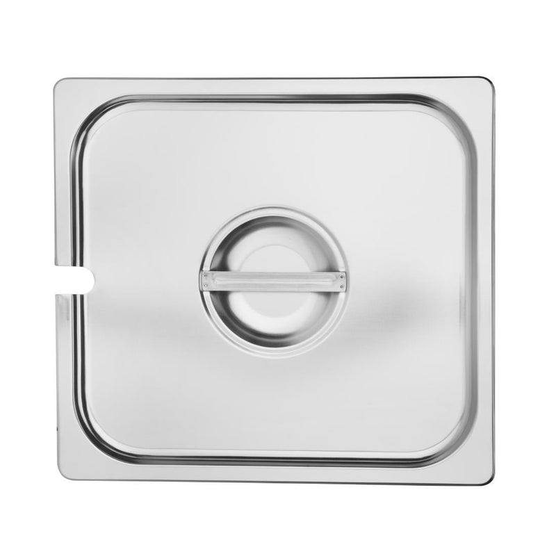 Vogue St/St GN Notched Lid - 2/3 DP252