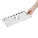 Vogue St/St GN Notched Lid - 1/3 DP253