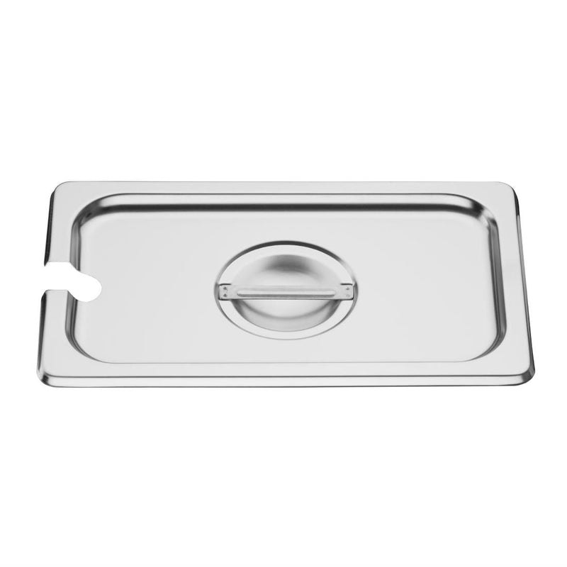 Vogue St/St GN Notched Lid - 1/4 DP254