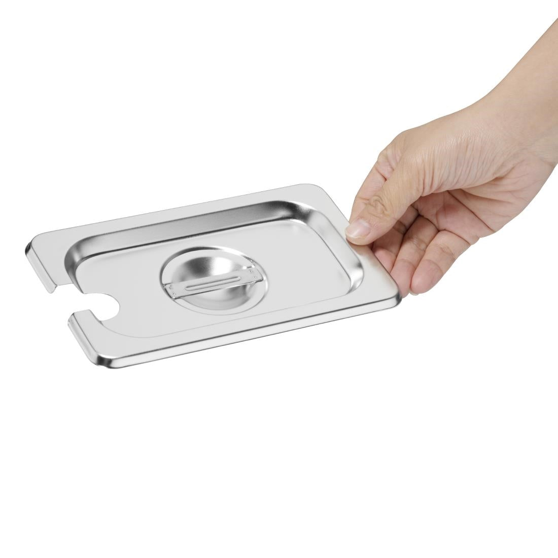 Vogue Notched Lid St/St - GN 1/9 DP256