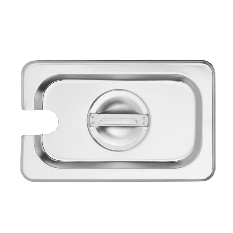 Vogue Notched Lid St/St - GN 1/9 DP256