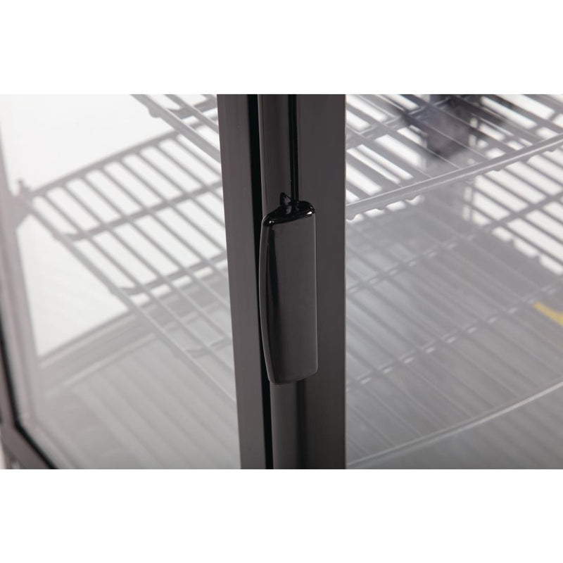 Polar C-Series Energy Efficient Curved Door Display Fridge Black - 86Ltr CX574-A