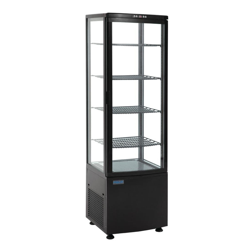 Polar C-Series Energy Efficient Curved Door Display Fridge Black - 235Ltr CX573-A