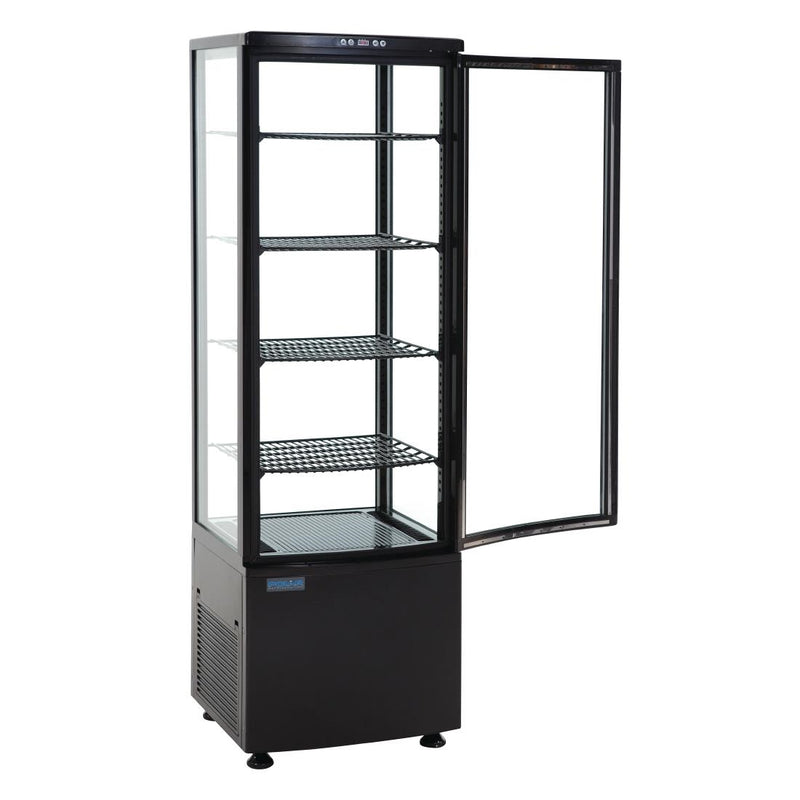 Polar C-Series Energy Efficient Curved Door Display Fridge Black - 235Ltr CX573-A