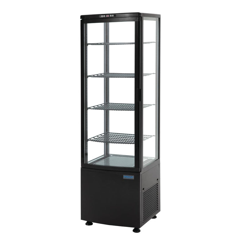 Polar C-Series Energy Efficient Curved Door Display Fridge Black - 235Ltr CX573-A