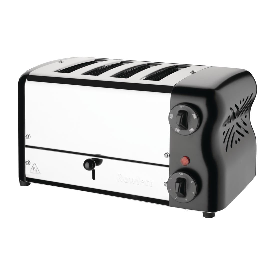 Rowlett Esprit 4 Slot Toaster Jet Black with Elements & Sandwich Cage CH183-A