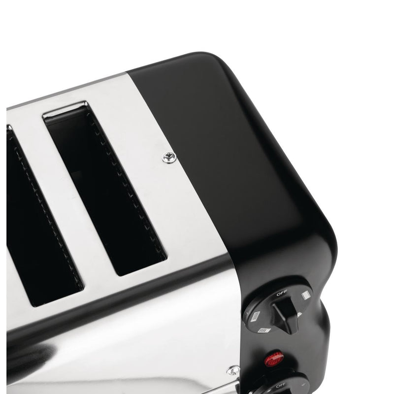 Rowlett Esprit 6 Slot Toaster Jet Black with Elements & Sandwich Cage CH187-A