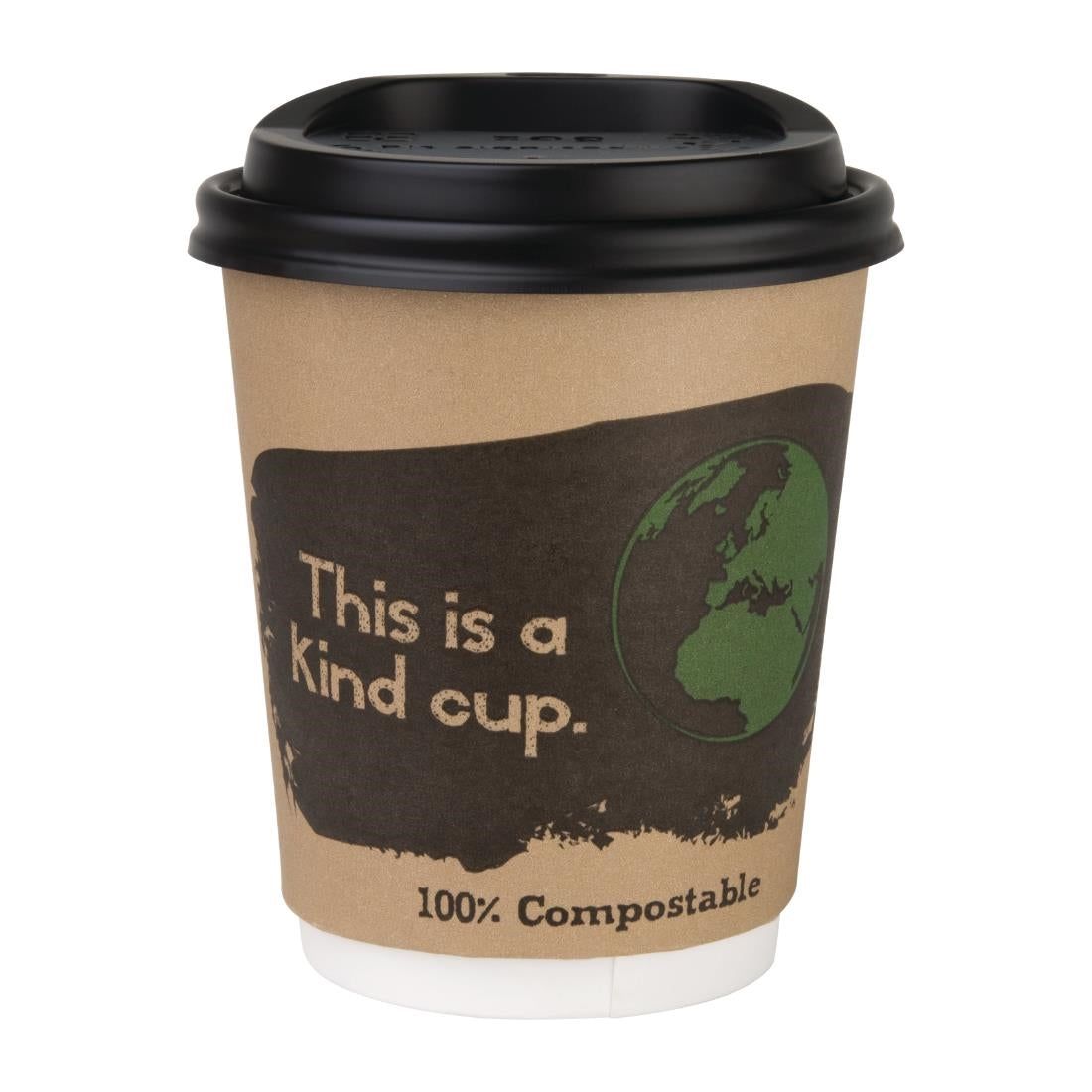 Fiesta Compostable Hot Cup Lids 225ml (Pack of 1000) DS052