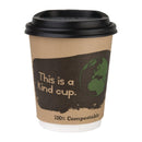Fiesta Compostable Hot Cup Lids 225ml (Pack of 1000) DS052