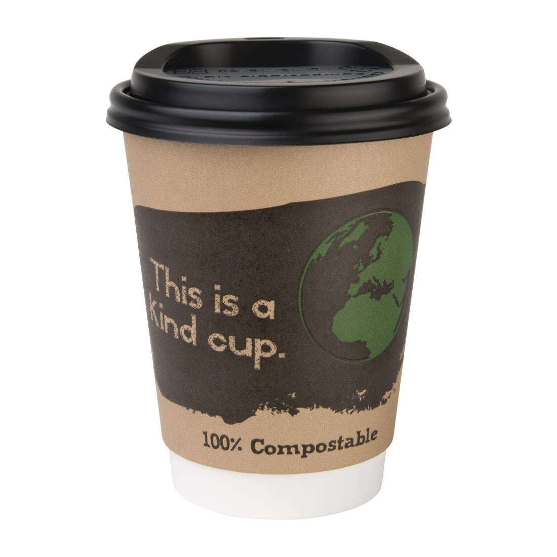 Fiesta Compostable Hot Cup Lids 340ml Pack of 1000 DS053