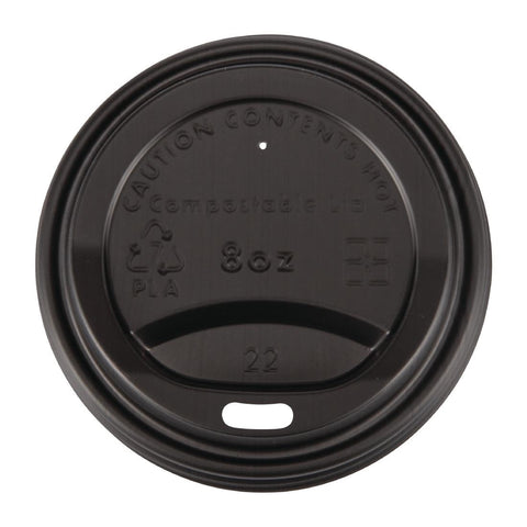 Fiesta Compostable Hot Cup Lids 225ml Pack of 50 DS054