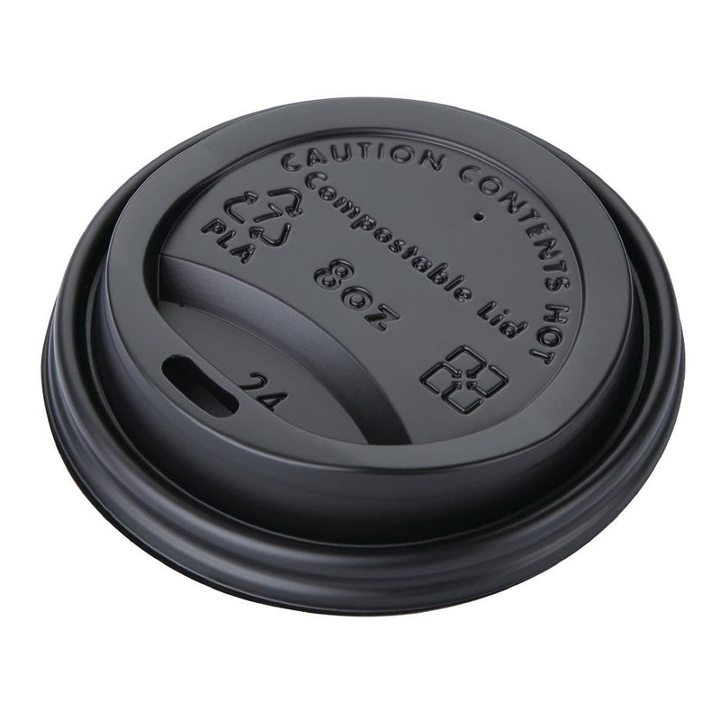Fiesta Compostable Hot Cup Lids 225ml Pack of 50 DS054