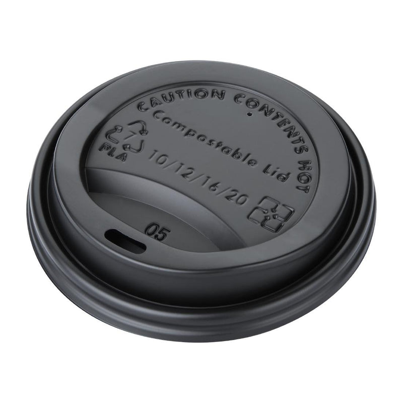 Fiesta Compostable Hot Cup Lids 340ml Pack of 50 DS055