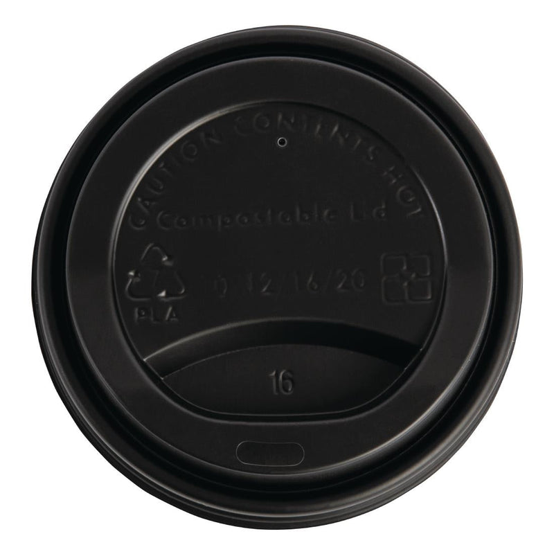 Fiesta Compostable Hot Cup Lids 340ml Pack of 50 DS055