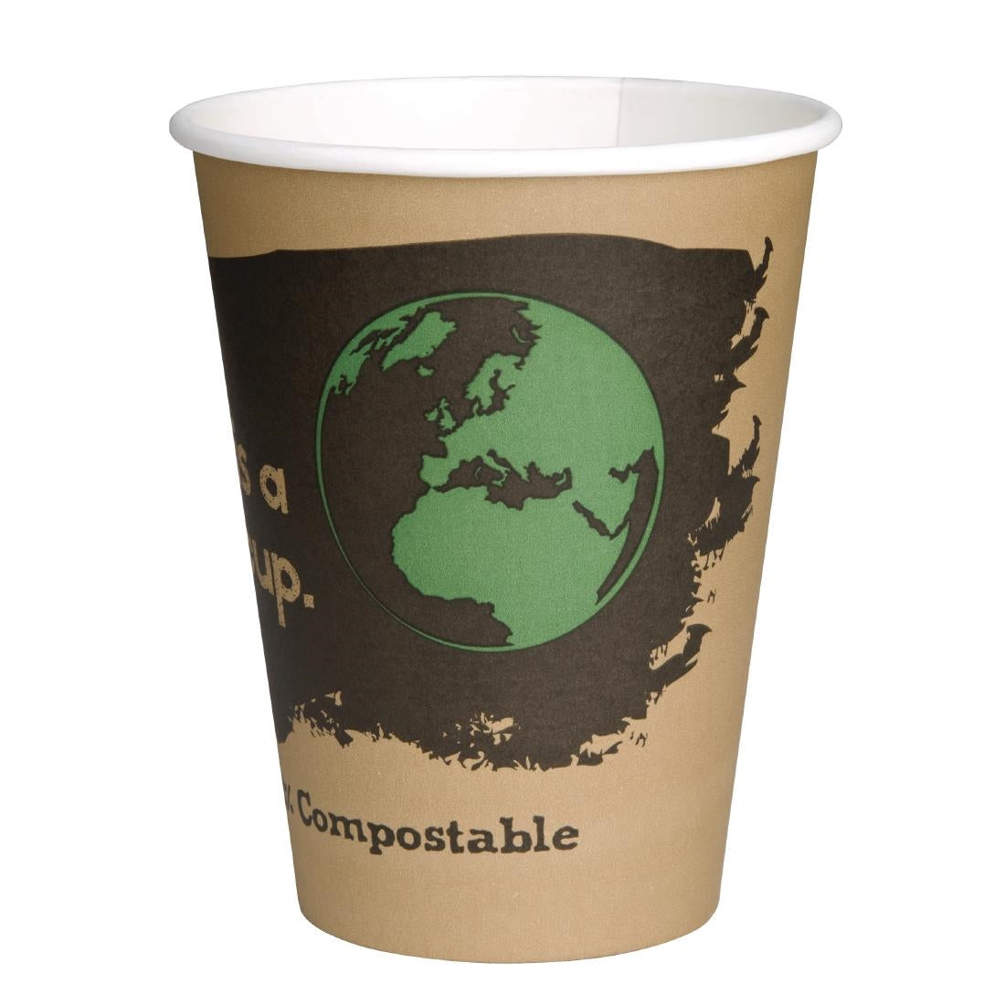Fiesta Compostable Hot Cups Single Wall 340ml Pack of 1000 DS058