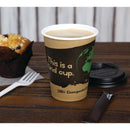Fiesta Compostable Hot Cups Single Wall 340ml Pack of 1000 DS058