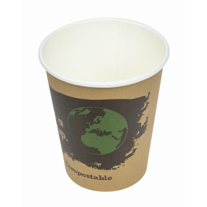 Fiesta Compostable Hot Cups Single Wall 225ml Pack of 50 DS057