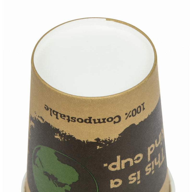 Fiesta Compostable Hot Cups Single Wall 225ml Pack of 50 DS057