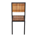 Bolero Steel & Acacia Side Chairs (Pack of 4) DS150