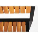 Bolero Steel & Acacia Side Chairs (Pack of 4) DS150