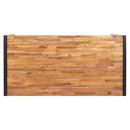 Bolero Acacia Wood and Steel Rectangular Industrial Table 1800mm DS157