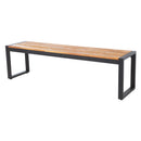 Bolero Acacia Wood and Steel Industrial Benches 1600mm (Pack of 2) DS158