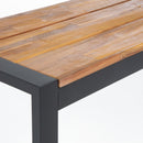 Bolero Acacia Wood and Steel Industrial Benches 1600mm (Pack of 2) DS158