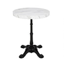 Bolero Pre-drilled Round Table Top Marble Effect 600mm DT445