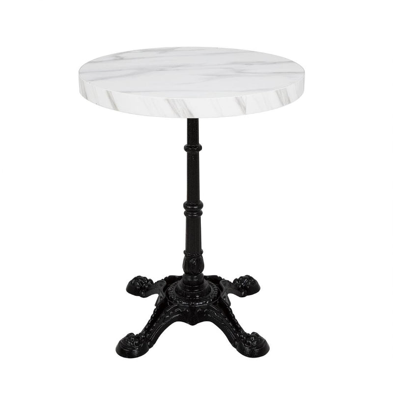 Bolero Pre-drilled Round Table Top Marble Effect 600mm DT445