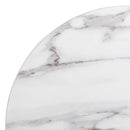 Bolero Pre-drilled Round Table Top Marble Effect 600mm DT445