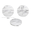 Bolero Pre-drilled Round Table Top Marble Effect 600mm DT445