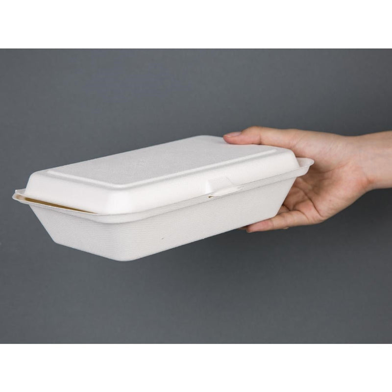 Fiesta Compostable Hinged Container 248mm (Pack of 250) DW249