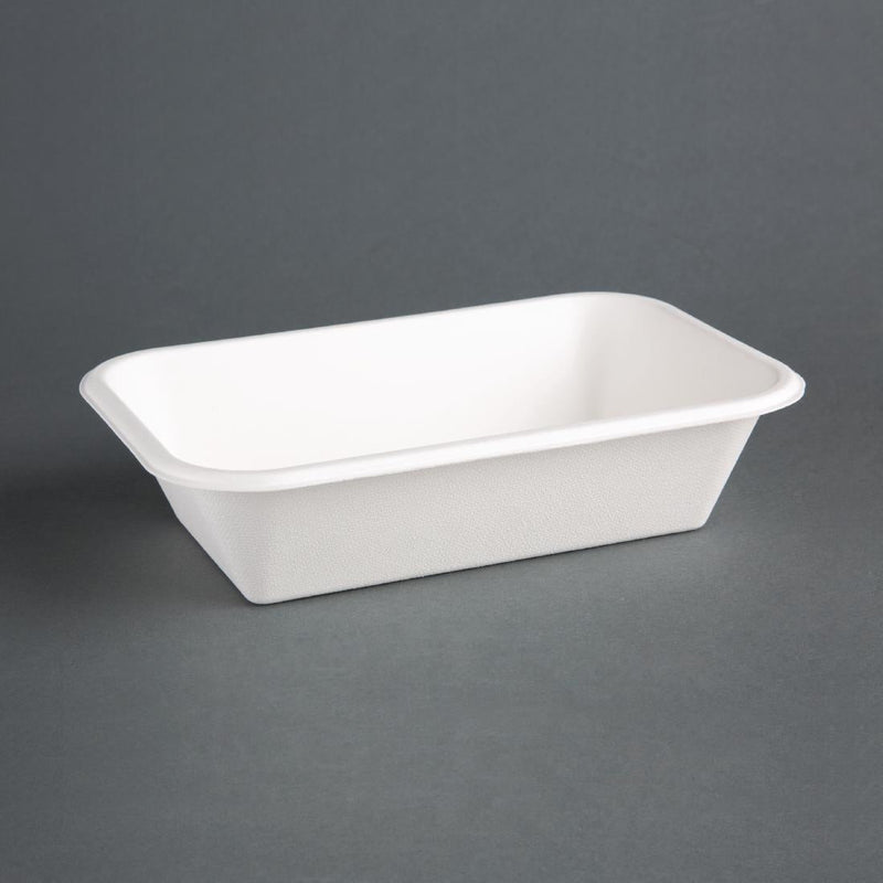 Fiesta Compostable Bagasse Food Trays 910ml (Pack of 50) DW349