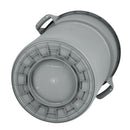 Jantex Heavy-Duty Round Bin Grey 160Ltr DX498