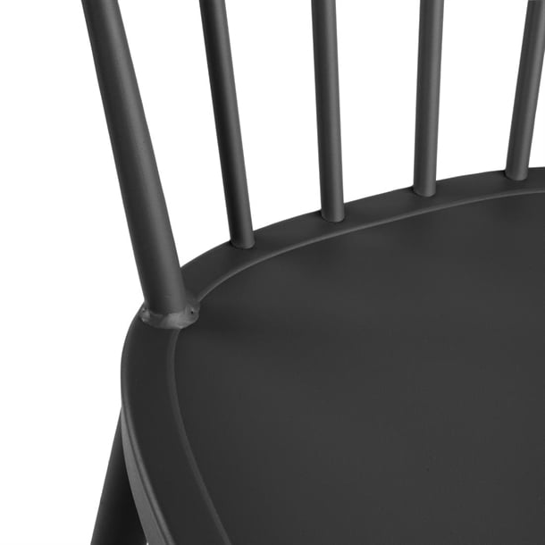 Bolero Windsor Aluminium Black High Stools (2 Pack) DX688