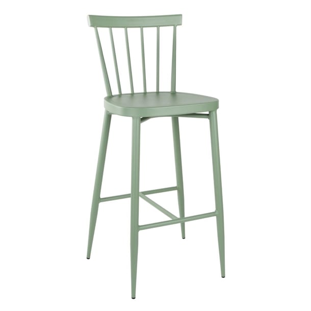 Bolero Windsor Aluminium Green High Stools (2 Pack) DX689