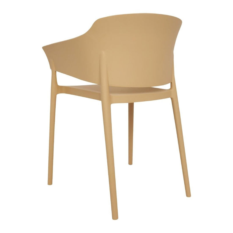 Bolero Lorenzo Cafe Chairs Warm Cream (Pack of 2) DX972