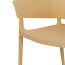 Bolero Lorenzo Cafe Chairs Warm Cream (Pack of 2) DX972