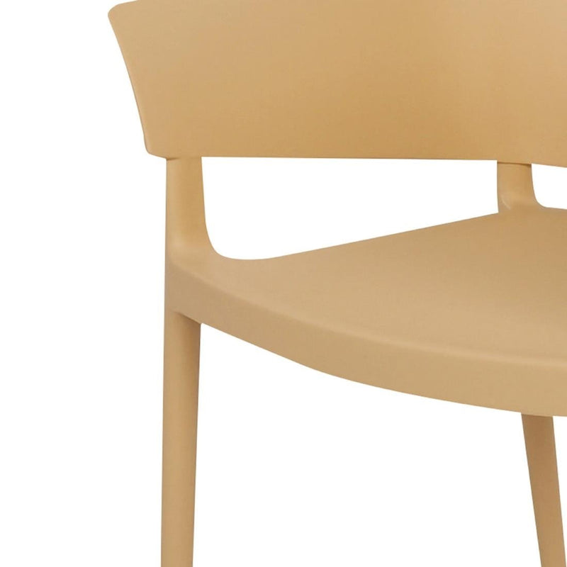 Bolero Lorenzo Cafe Chairs Warm Cream (Pack of 2) DX972