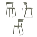 Bolero Mila Café Chairs Moss Grey (2 Pack) DX974