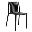 Bolero Verona Café Chairs Black (2 Pack) DX976