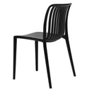 Bolero Verona Café Chairs Black (2 Pack) DX976