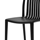 Bolero Verona Café Chairs Black (2 Pack) DX976