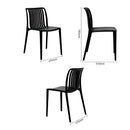 Bolero Verona Café Chairs Black (2 Pack) DX976