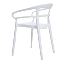 Bolero Mateo Café Chairs White (2 Pack) DX979