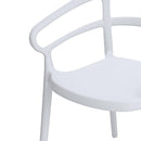 Bolero Mateo Café Chairs White (2 Pack) DX979