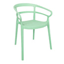 Bolero Mateo Cafe Chairs Mint Green (Pack of 2) DX981
